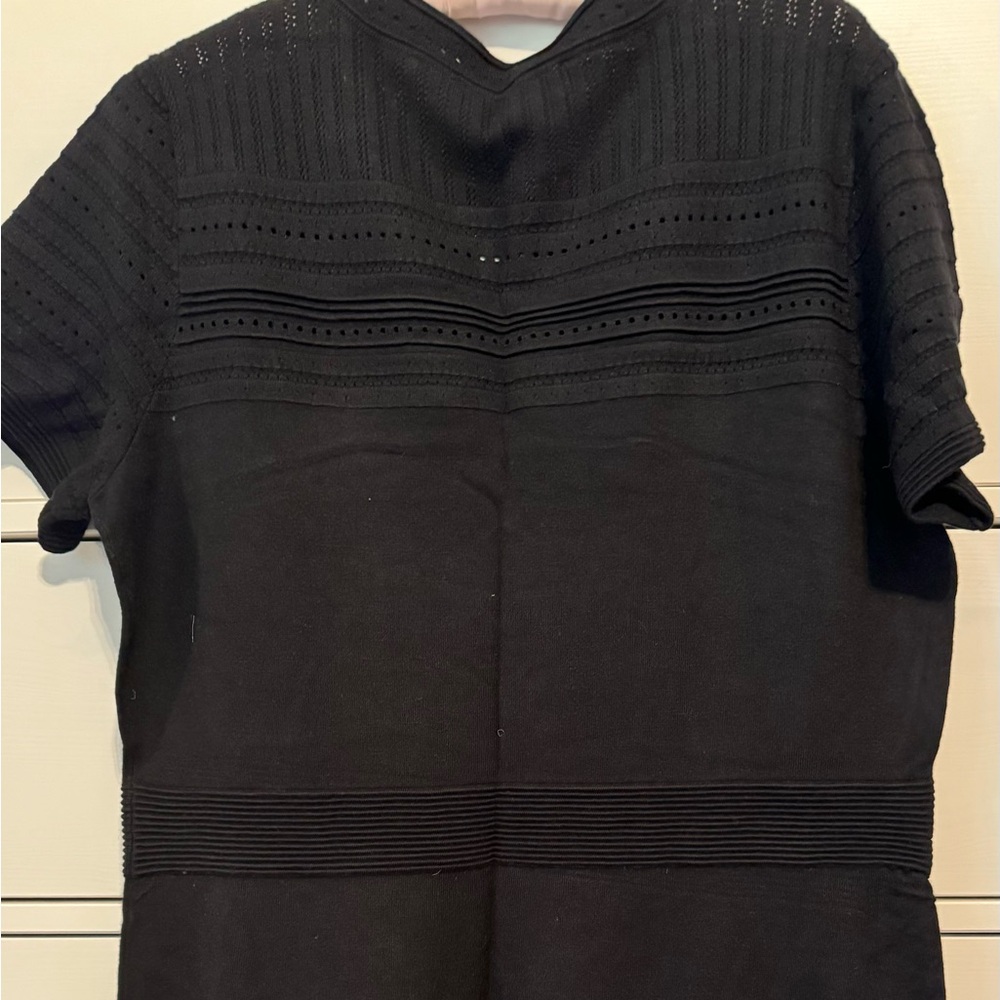LOFT short-sleeved sweater dress, size L, NWT
